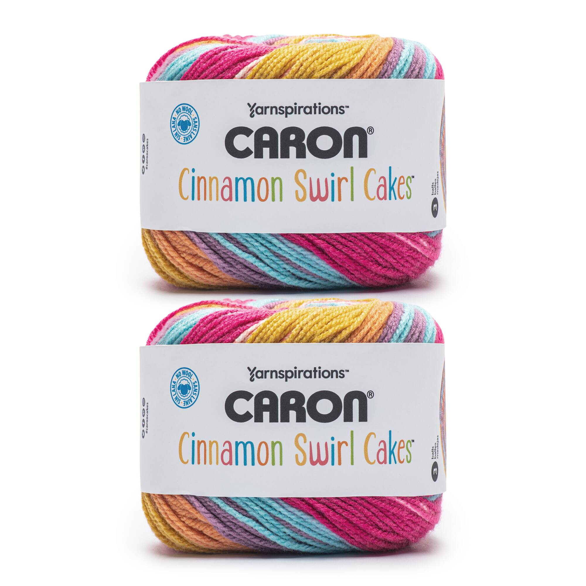 2 Pack Caron® Cinnamon Swirl Cakes™ Yarn